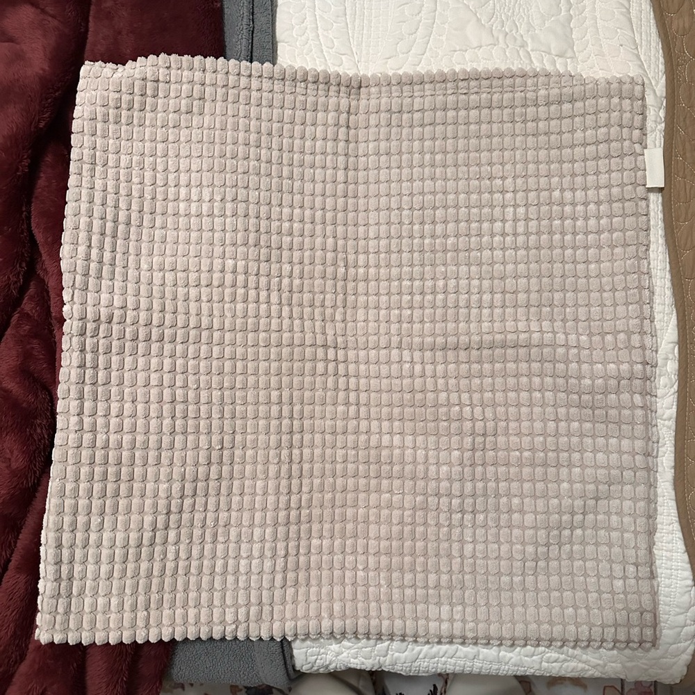 Corduroy Tan Pillow Cases, Set of 2, 20x20”